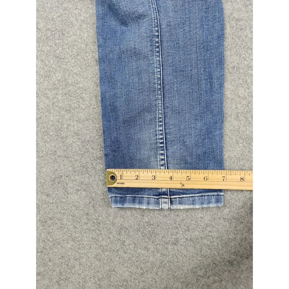 Diesel Jeans Mens 34x32 Blue Medium Wash Relaxed Tapered Stretch Denim Pants